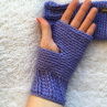 Háčkované návleky na ruce - bezprstové rukavice