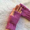 Háčkované návleky na ruce - bezprstové rukavice