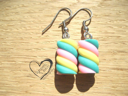 NÁUŠNICE - MARSHMALLOW - zelené