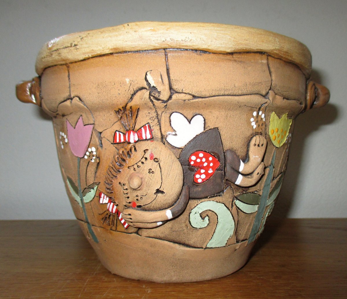 Obal na květináč s andílkem