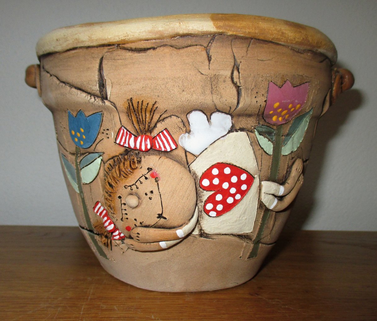 Obal na květináč s andílkem