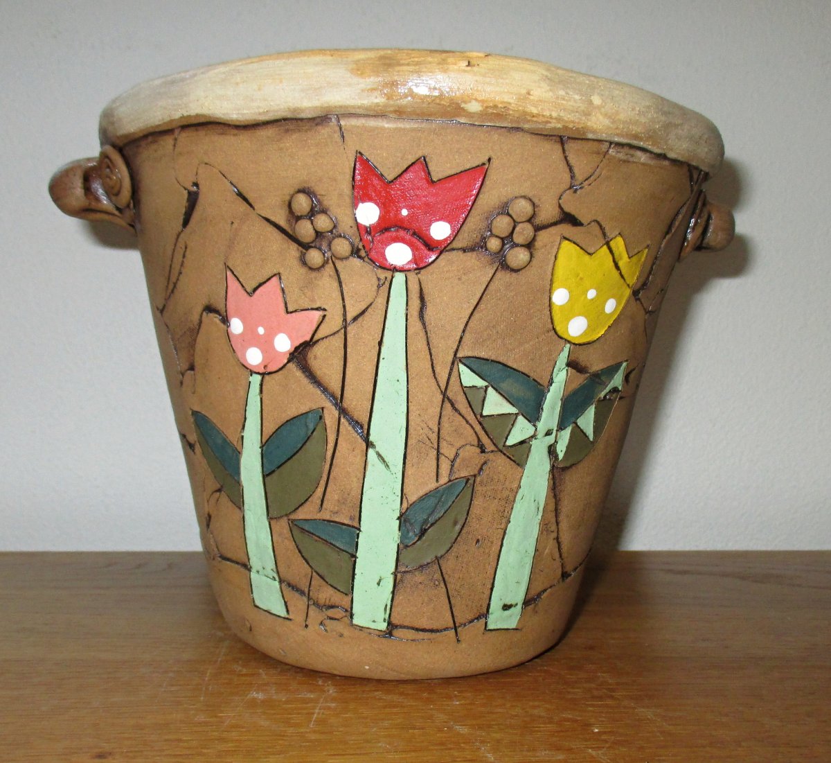 Obal na květináč - Tulipány