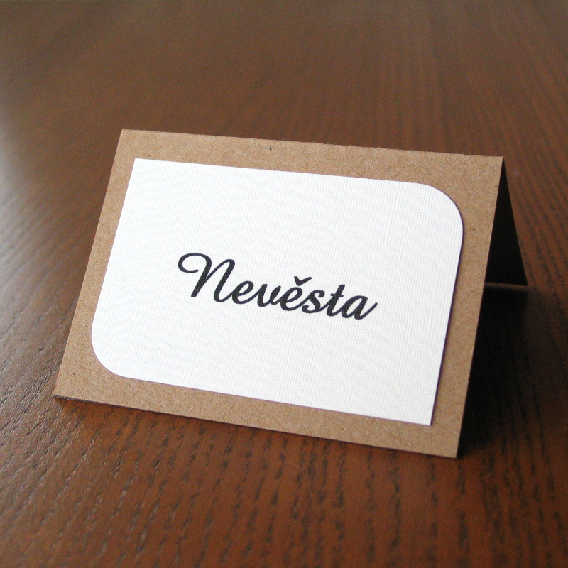 Svatební jmenovka KRAFT