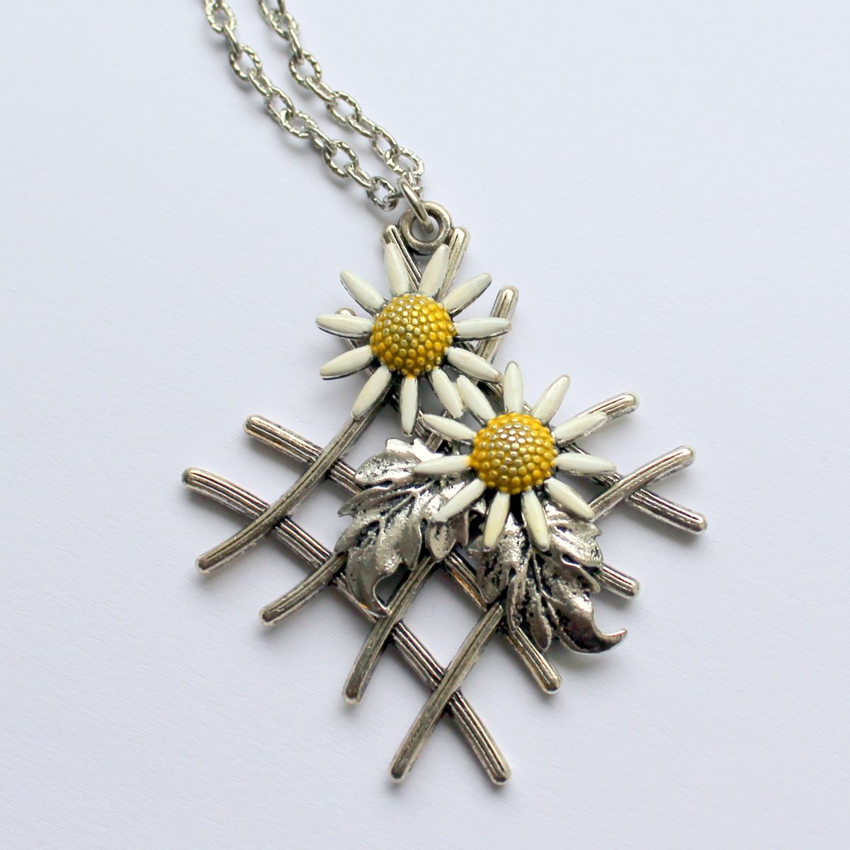 Kopretiny - náhrdelník