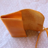 Psaníčko/pouzdro clutch z hladké hovězí kůže 