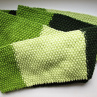 Pletená šála odstíny zelené