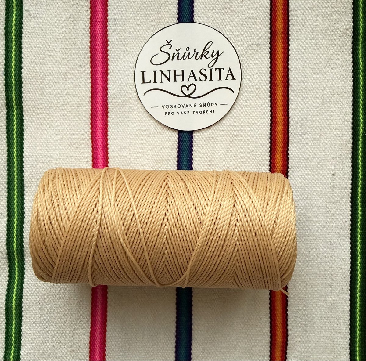 Linhasita 1 mm PALHA 5 m (písková)