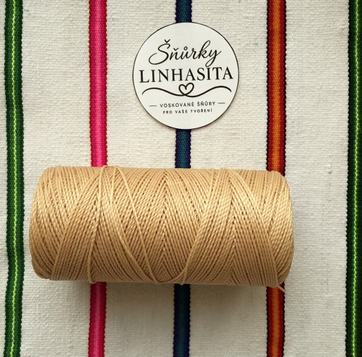Linhasita 1 mm PALHA 5 m (písková)