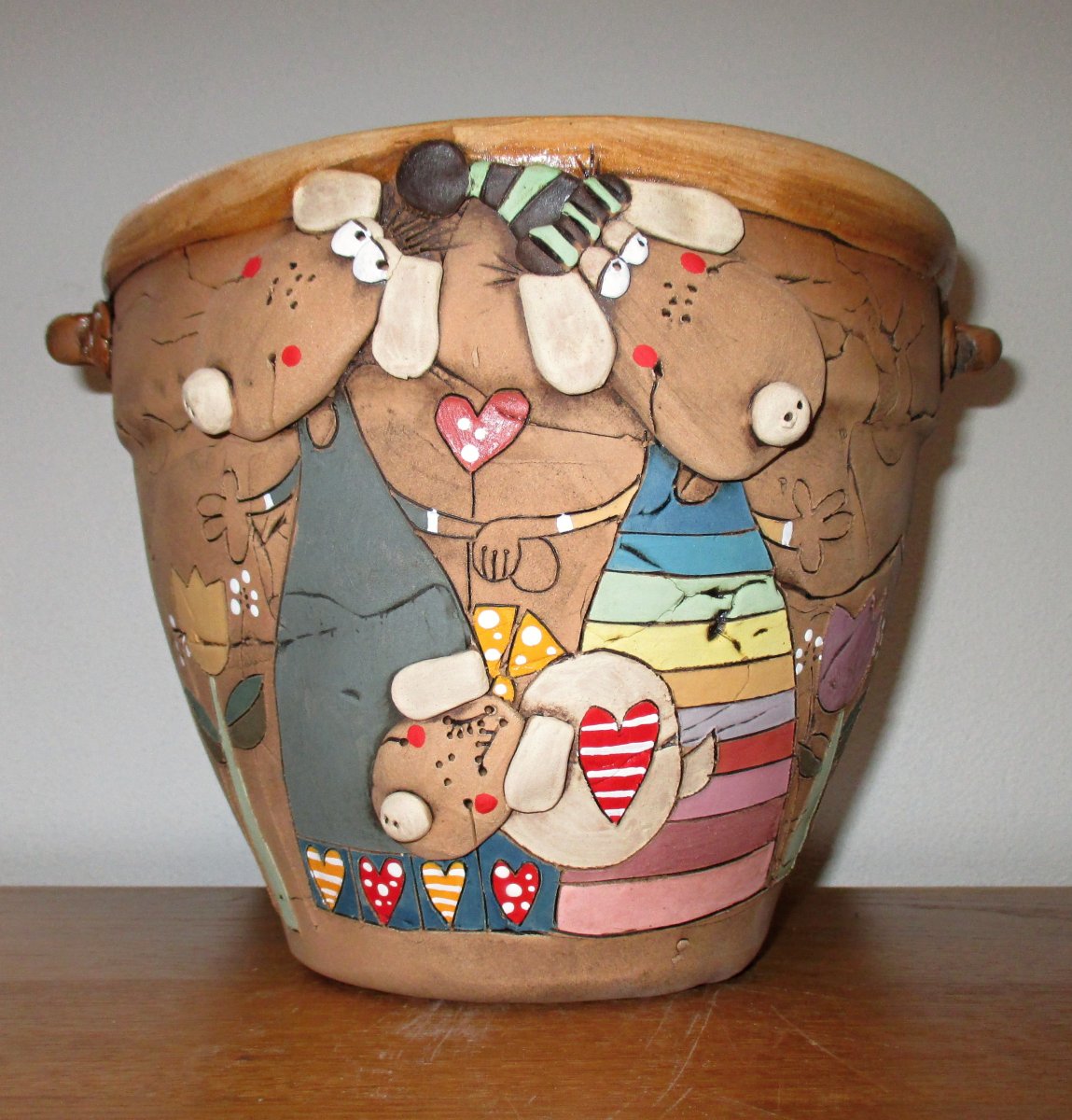 Obal na květináč - Pejsci