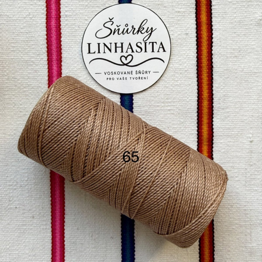 Linhasita 1 mm 65 celá cívka (růžově béžová)