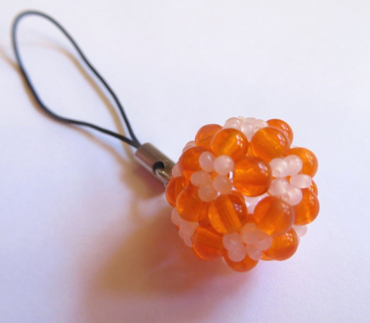 Přívěsek Oranžová kulička      (PRI1826)