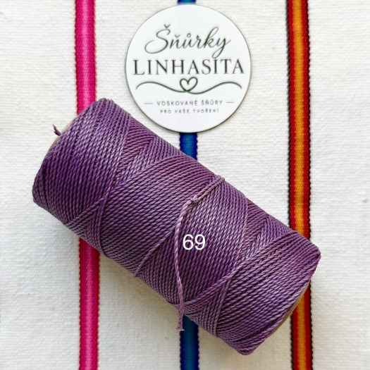 Linhasita 1 mm 69 celá cívka (levandulová)
