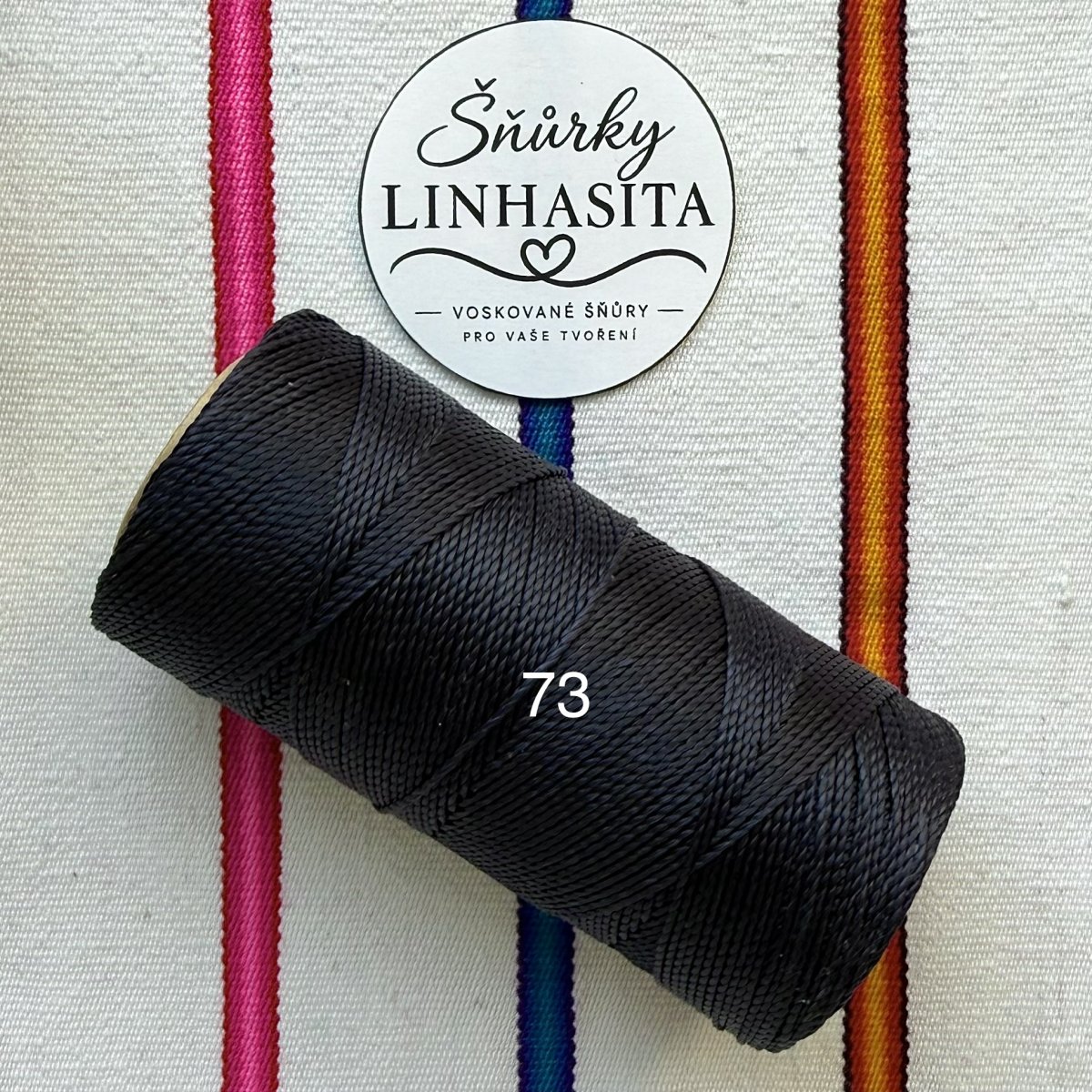 Linhasita 1 mm 73 celá cívka (tmavá námořnická)