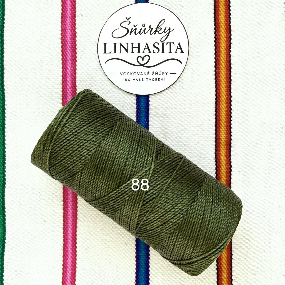 Linhasita 1 mm 88 celá cívka (zelená)