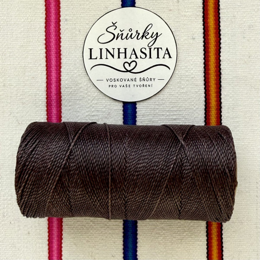 Linhasita 1 mm 207 5 m (tmavě hnědá)