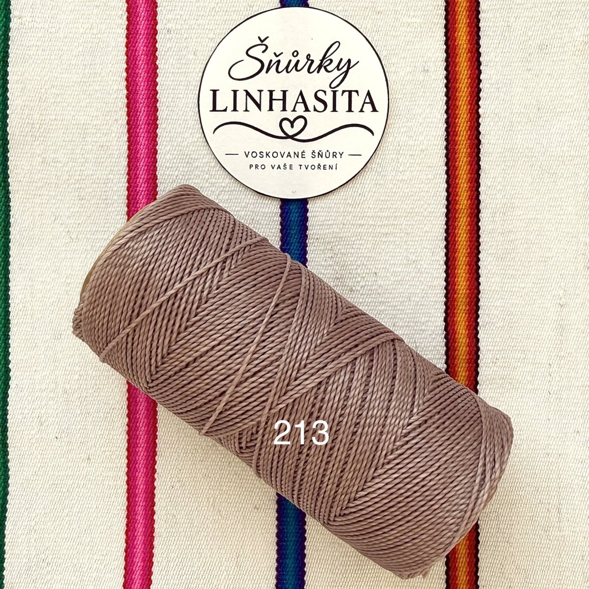 Linhasita 1 mm 213 celá cívka (světle hnědá)