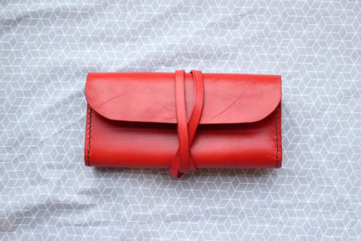 Psaníčko/pouzdro clutch z hladké hovězí kůže 