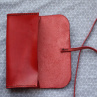 Psaníčko/pouzdro clutch z hladké hovězí kůže 