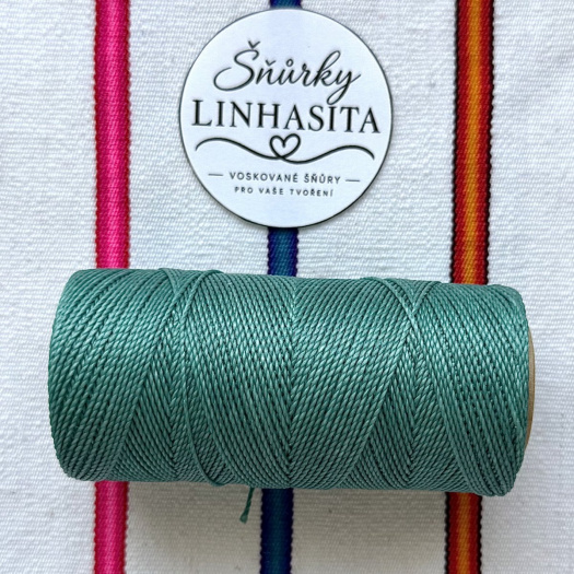 Linhasita 1 mm 224 5 m (petrolejově zelená)