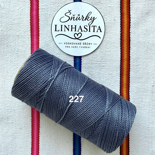 Linhasita 1 mm 227 celá cívka (středně modrá)
