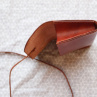 Psaníčko/pouzdro clutch z hladké hovězí kůže 