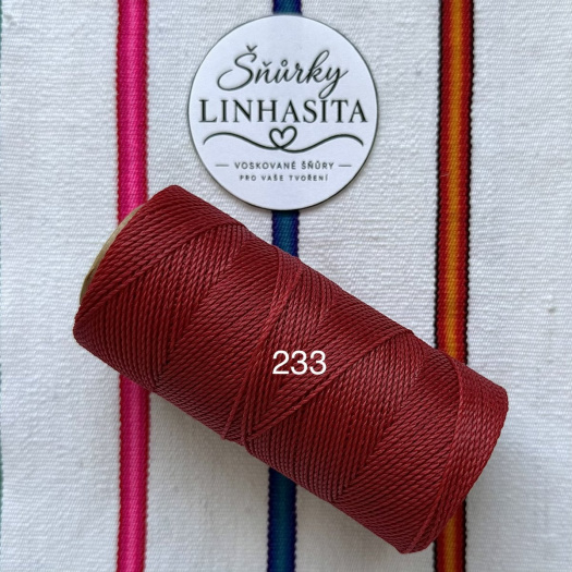 Linhasita 1 mm 233 celá cívka (červená)