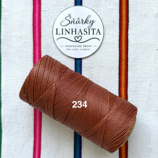 Linhasita 1 mm 234 celá cívka (cihlová)