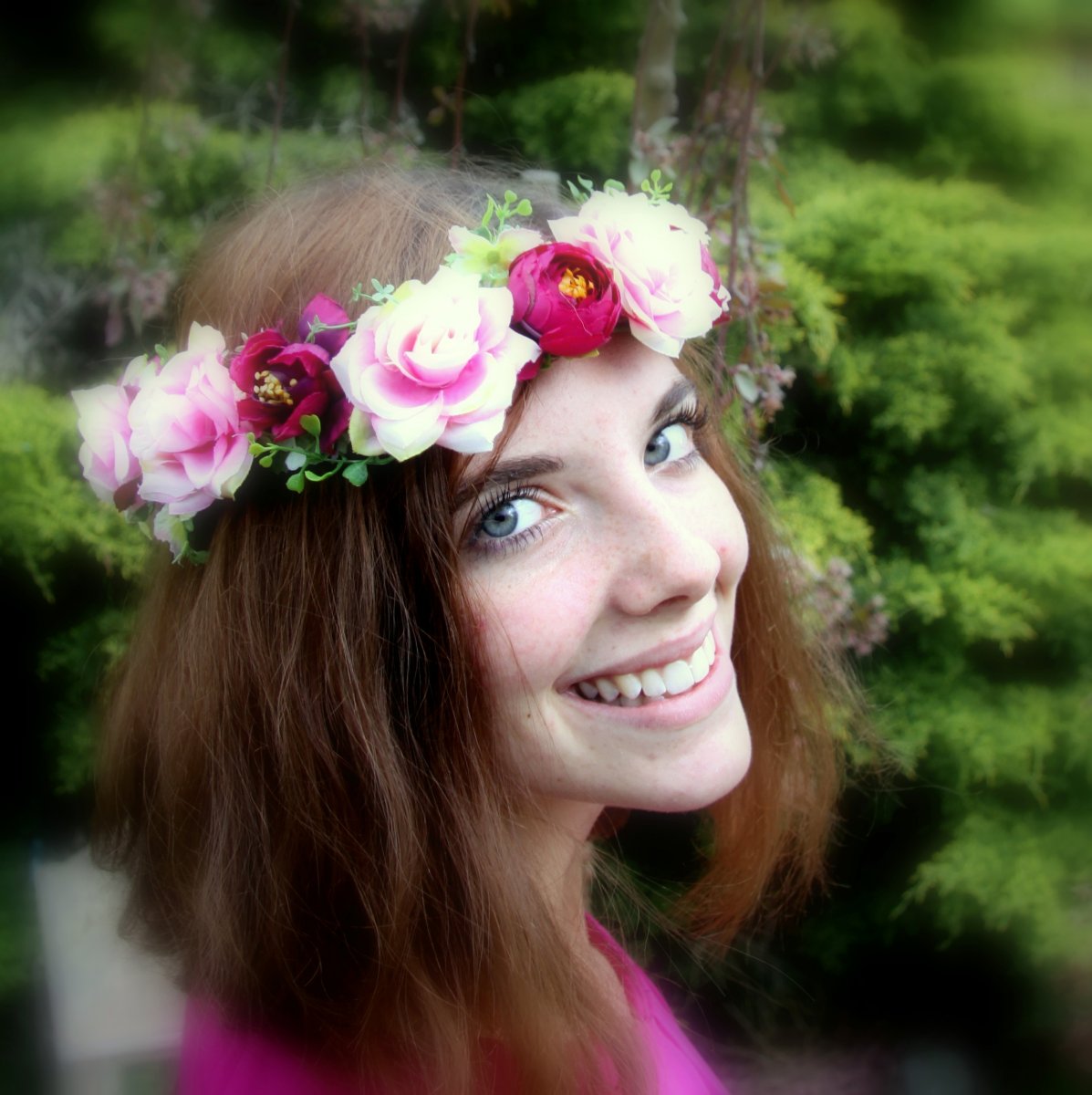 Lásky čas_květinový věneček do vlasů