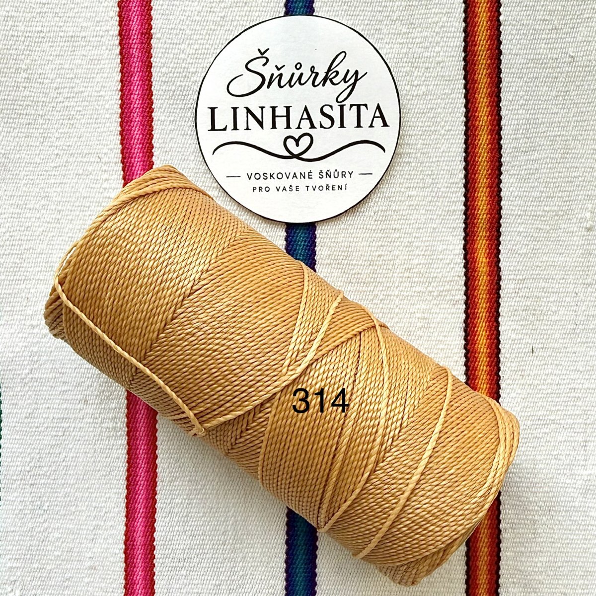 Linhasita 1 mm 314 celá cívka (písková)