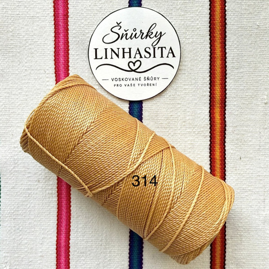 Linhasita 1 mm 314 celá cívka (písková)