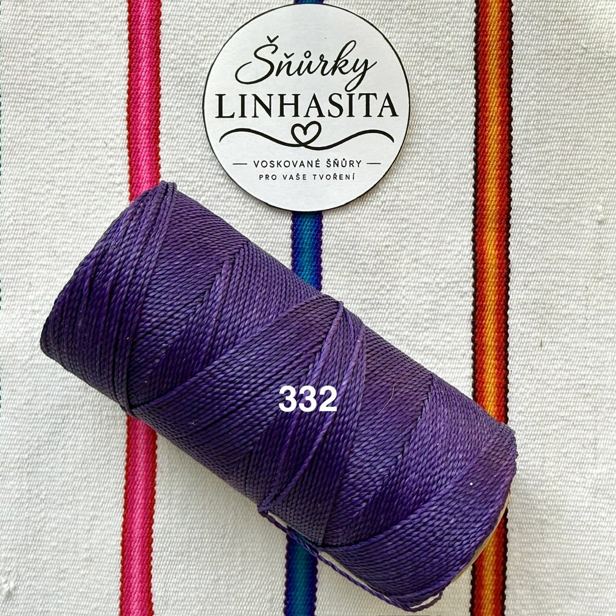Linhasita 1 mm 332 celá cívka (fialová)