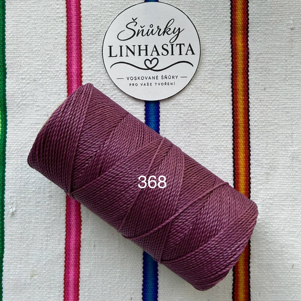 Linhasita 1 mm 368 celá cívka (nachová)