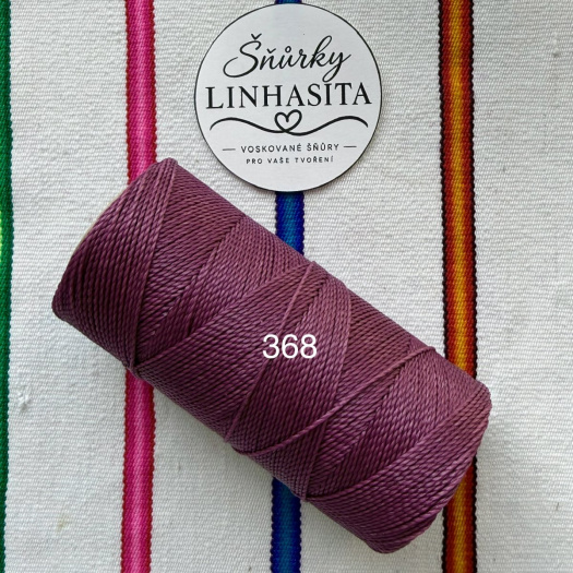Linhasita 1 mm 368 celá cívka (nachová)