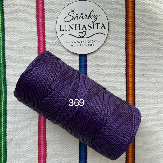 Linhasita 1 mm 369 celá cívka (fialová)
