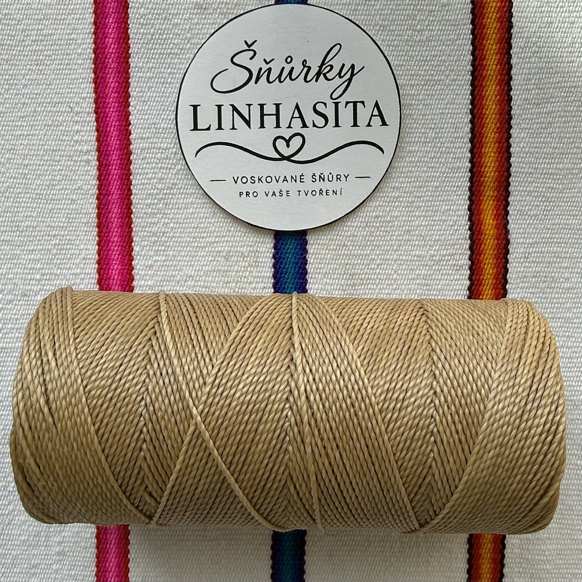 Linhasita 1 mm 382 5 m (studená béžová)