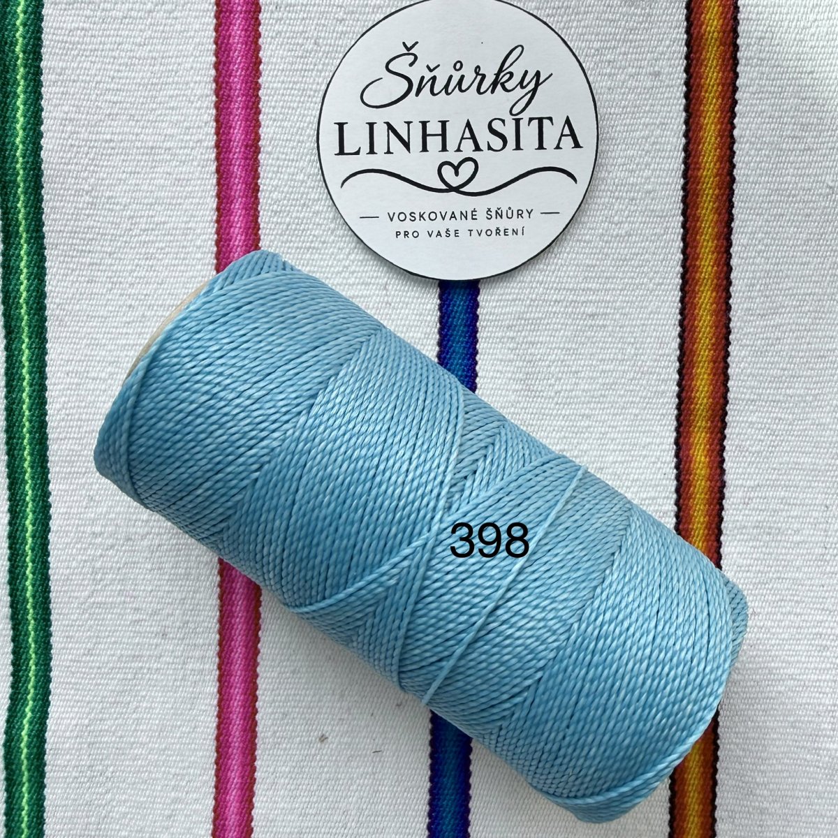 Linhasita 1 mm 398 celá cívka (azurová)