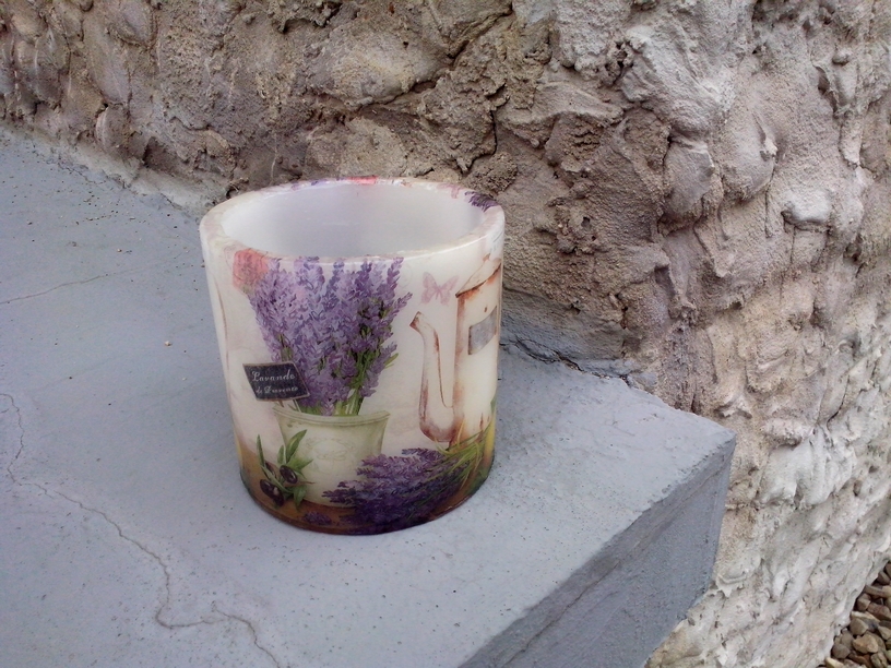 Lampion z parafínového vosku č.2 - Levandule