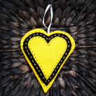 černo-žluté srdce