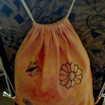 Bavlněný batikovaný batoh