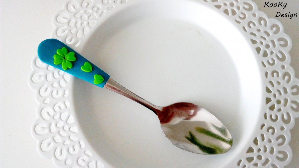 Čajová lžička se čtyřlístkem