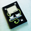 retro zápisník-kočičky