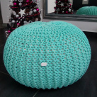 Mentolový puff z bobbin šňůr