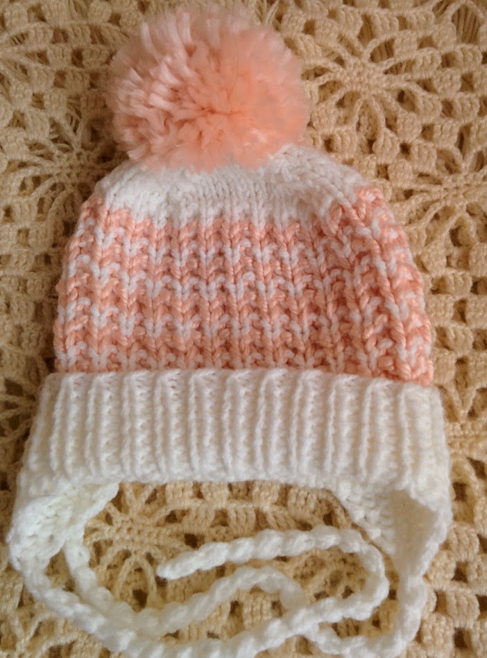 Meruňková čepice pro holčičku