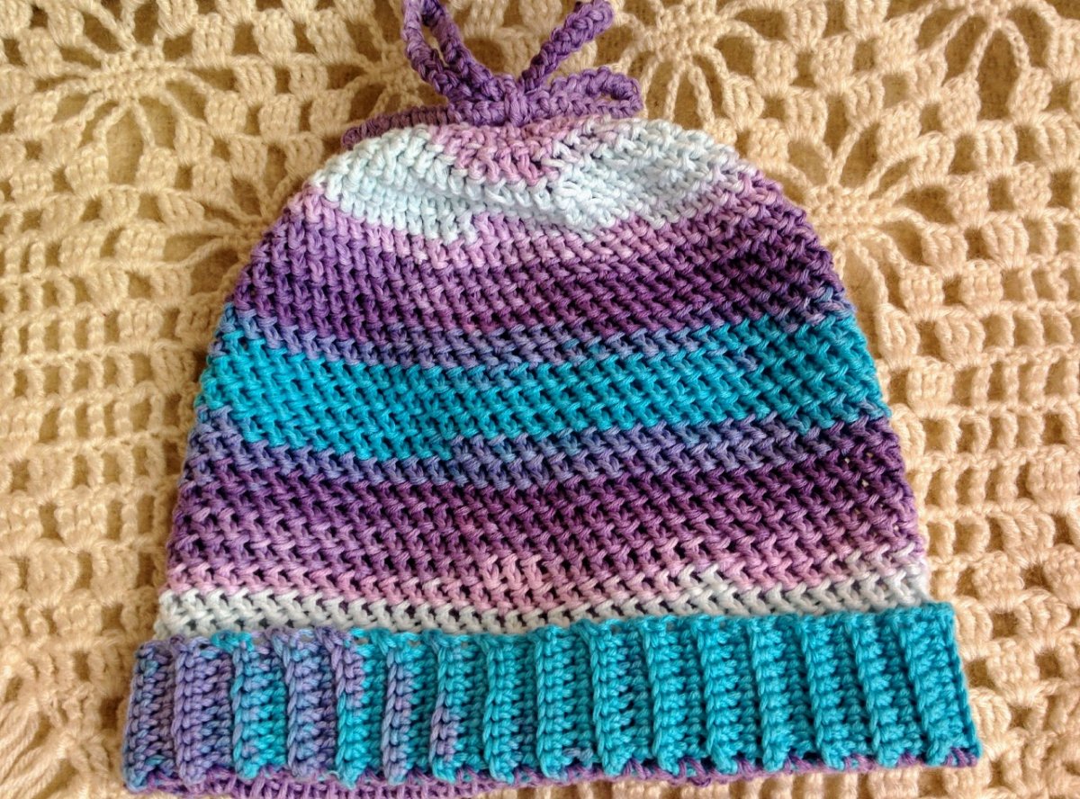 Dětská bavlněná čepička