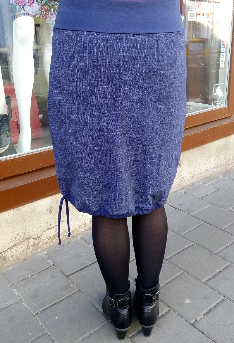 SUKNĚ VZOR JEANS (L/XL)