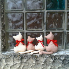 Dekorace Kočička větší