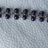 Náhrdelník a náramek z perel fialové barvy