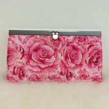 Rámečková peněženka růžová
