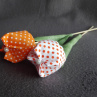 Šité tulipány PUNTÍKATÉ 