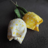 Šité tulipány KYTIČKOVANÉ - různé barvy